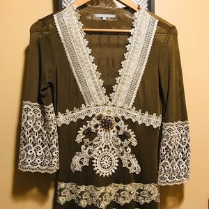 Vintage lace tunic